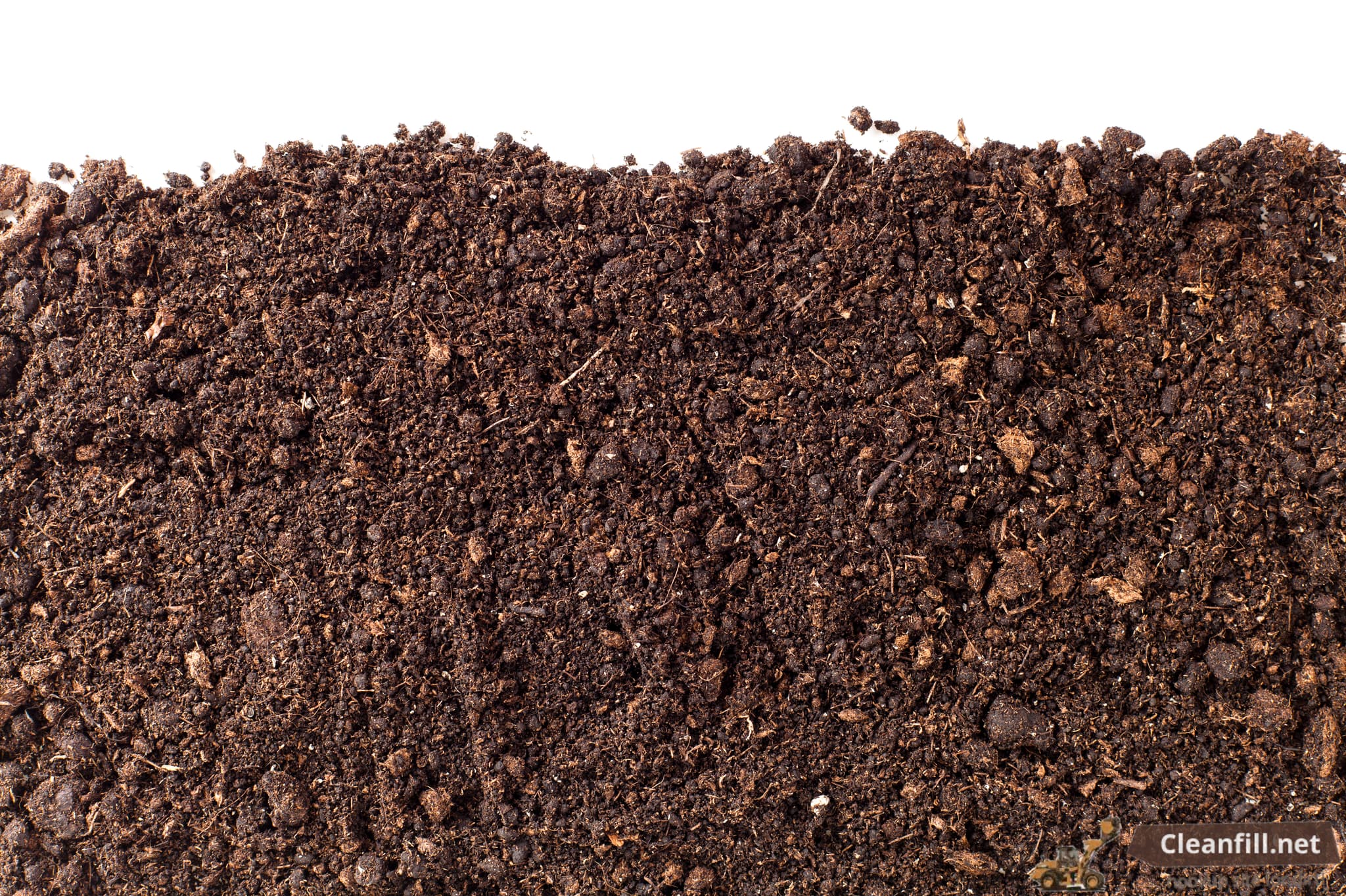 Close up of clean fill dirt material